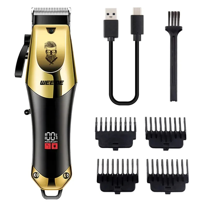 2026 T9 Vintage Men's Electric Hair Clipper Beard Trimmer