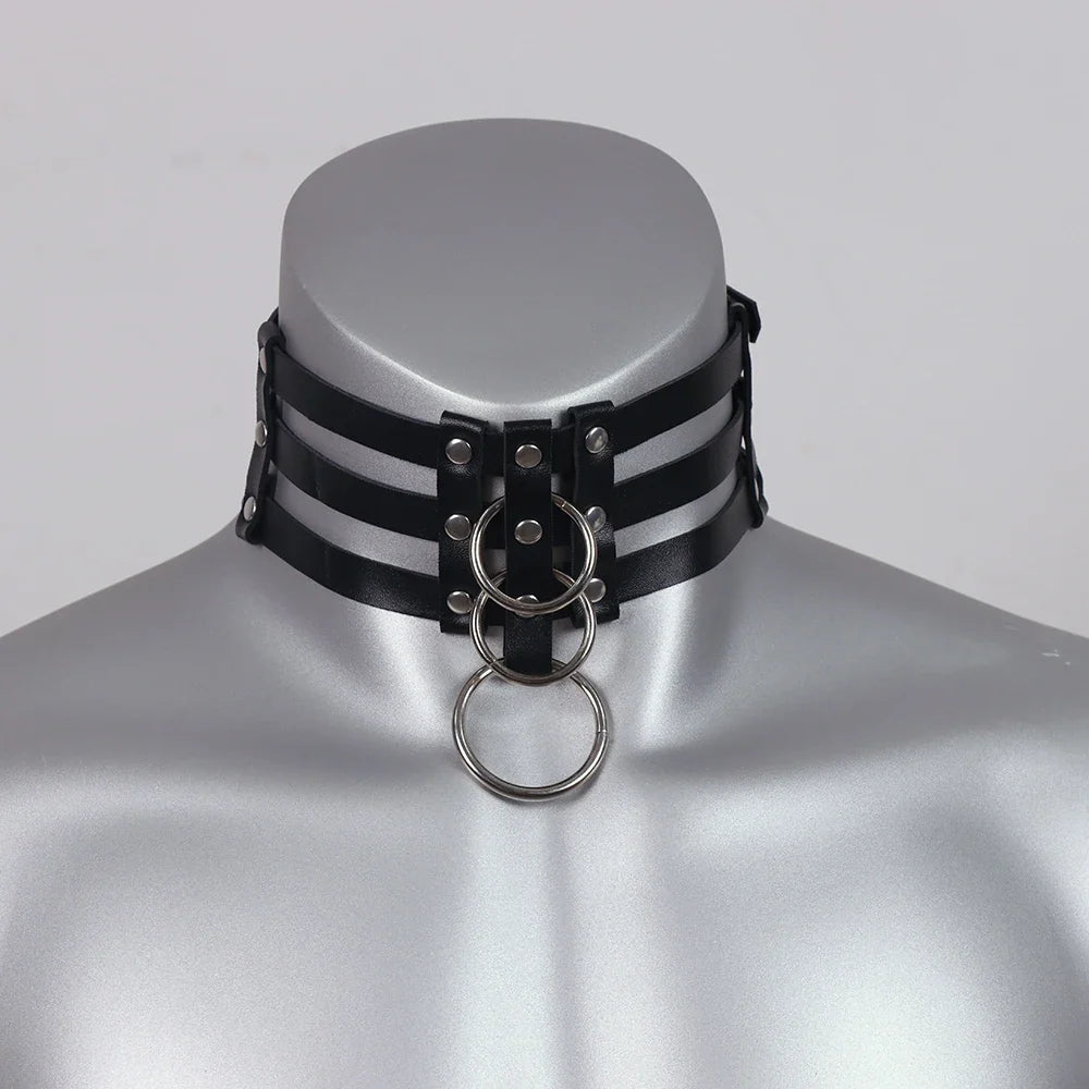 PU Leather Men Harness Handcuffs Gay Fetish Clubwear Costume Erotic