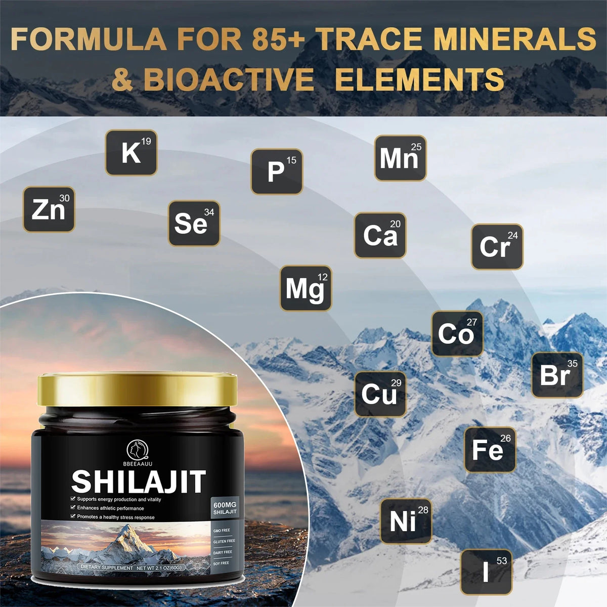 Pure Himalayan Shilajit Resin 60g – Energy, Memory & Wellness