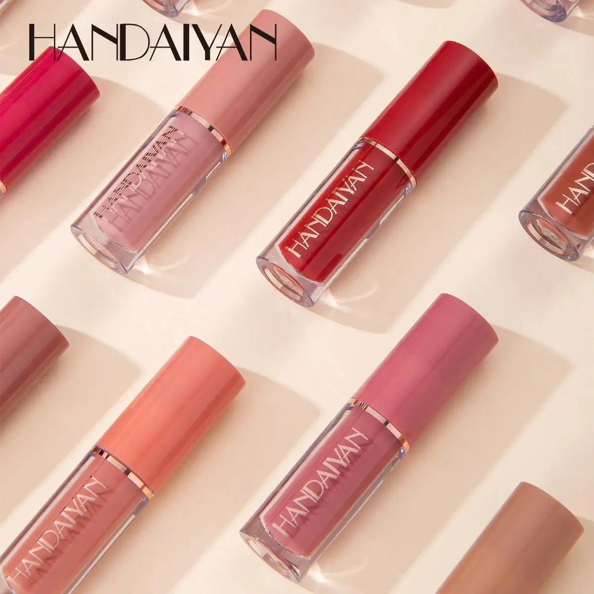 Handaiyan 12-Color Matte Liquid Lipstick Set – Waterproof
