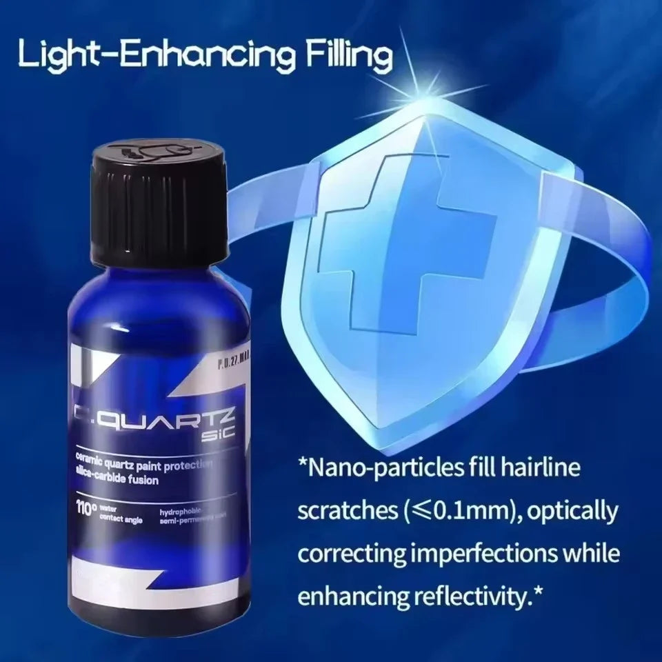 CAR CQUARTZ Sic Ceramic Coating Finish Quartz Based Nanotechnology