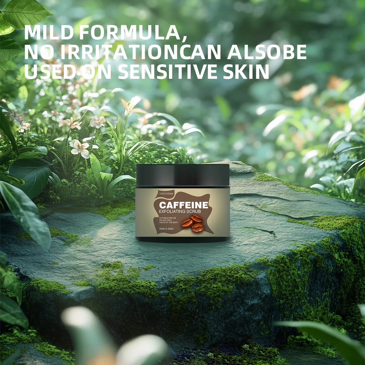 Veérenae Caffeine Exfoliating Face Scrub – All Skin Types
