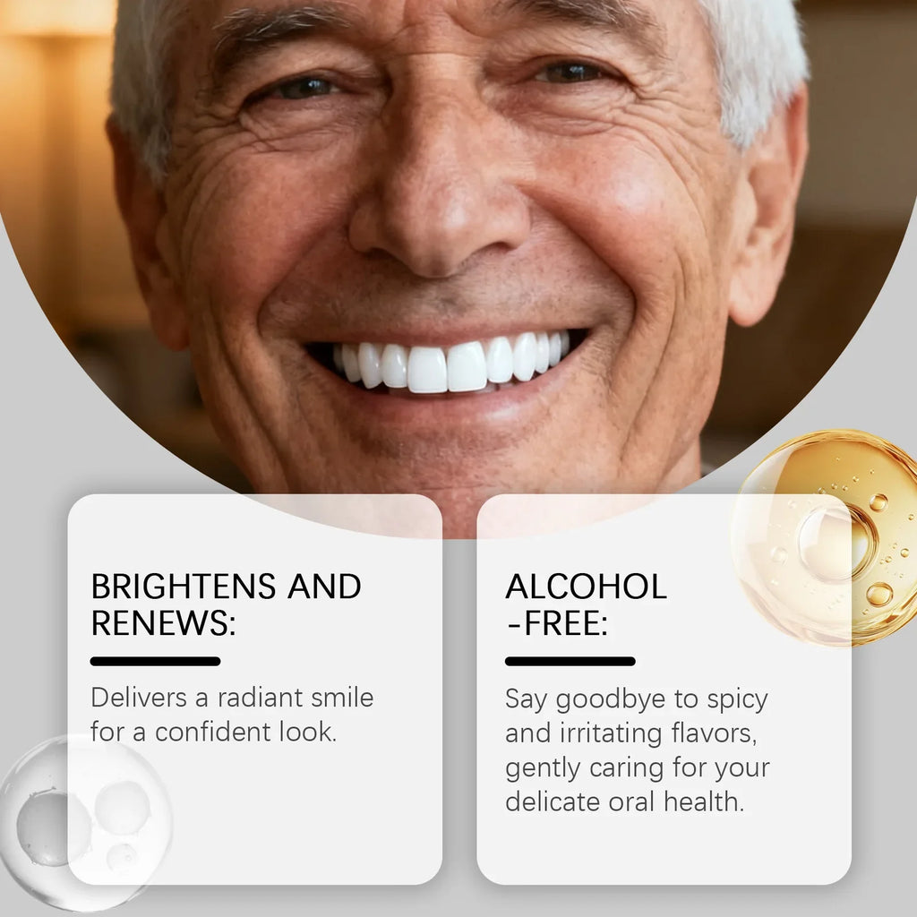 Teeth Whitening Menthol Mouthwash – Alcohol-Free 237ml