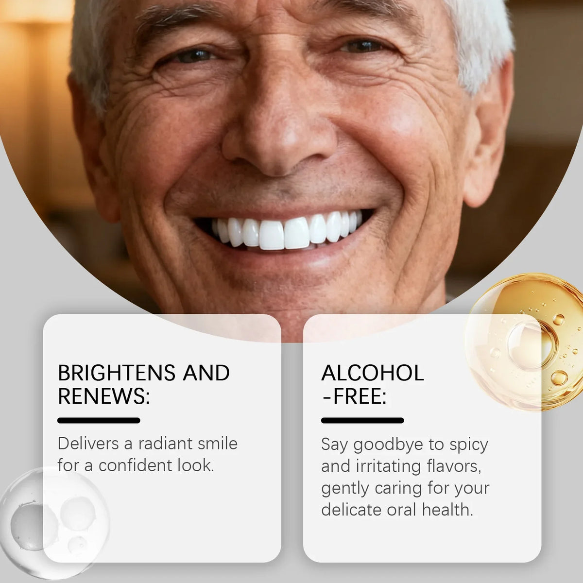 Teeth Whitening Menthol Mouthwash – Alcohol-Free 237ml