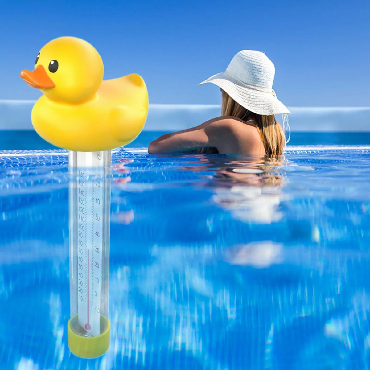 Floating Pool Thermometer | Shatterproof Large Display Gauge