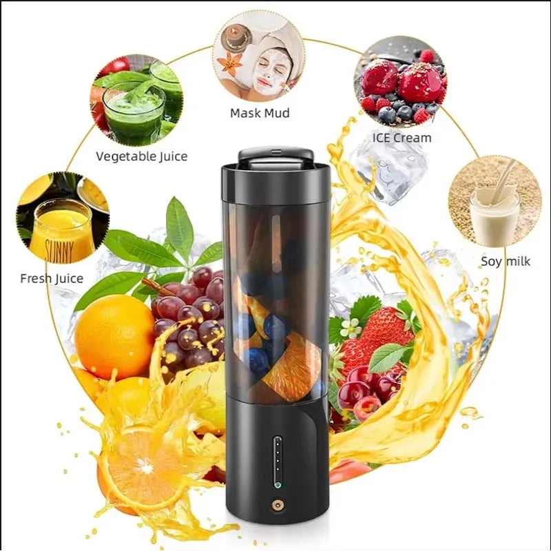 Portable Mini Blender 16oz | USB Rechargeable 6-Blade Personal Juicer