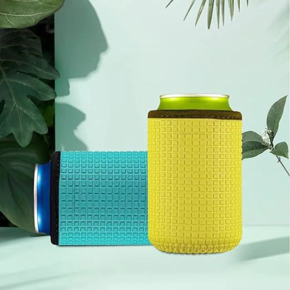 4-Pack Neoprene Can Cooler Sleeves – Non-Slip & Insulated