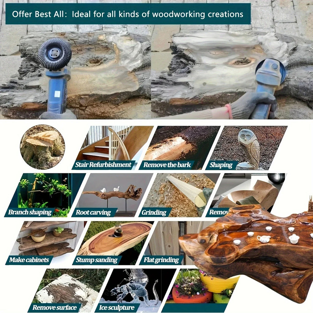 Wood Carving Disc Grinder Wheel Shaping Grinding Angle Grinders