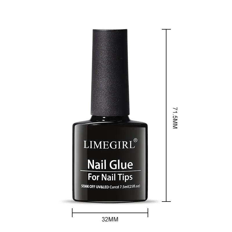 LIMEGIRL Nail Tips Glue Gel Uv False Polish Manicure Hybrid Gellac