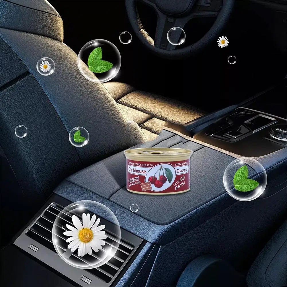 Car Air Freshener Canned Wood Block | Long-Lasting Auto Scent