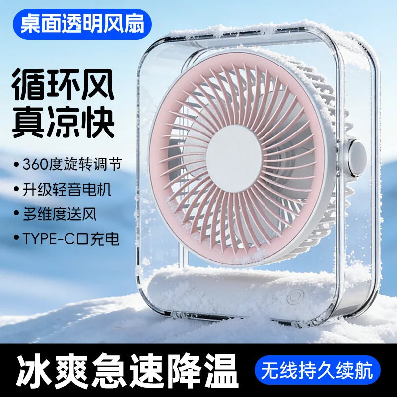 USB Desktop Fan – Silent, Portable & High-Airflow Circulation Fan