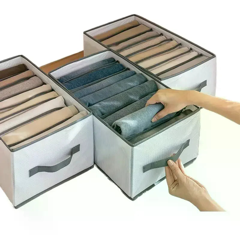 Foldable PP Drawer Organizer with Handles | Closet Storage
