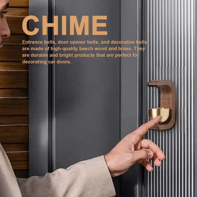 Wood Doorbell Chime Magnetic Decorative Loud Door Bell Indoor