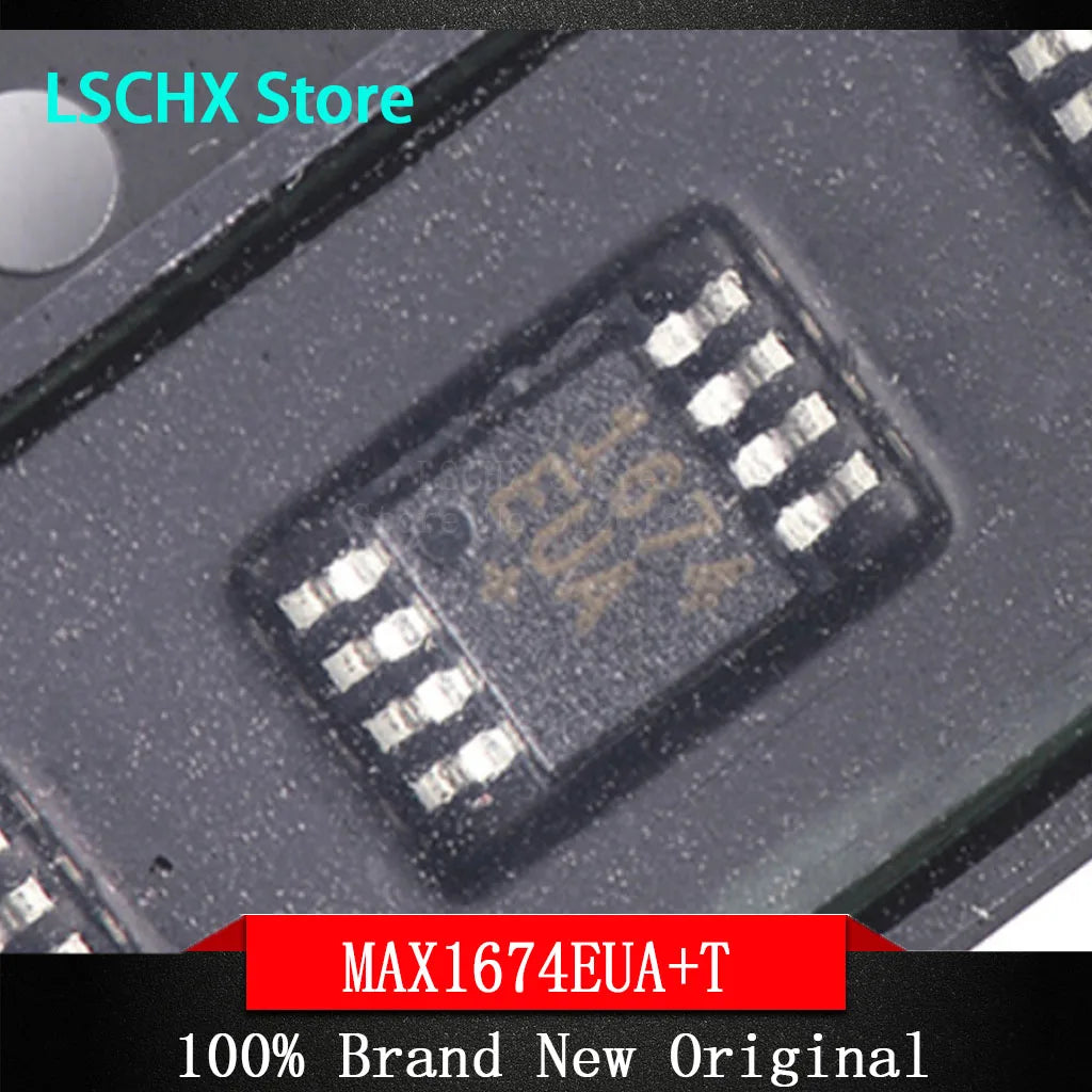 10pcs MAX1674EUA+ MSOP-8 Boost DC-DC Converter IC 2V–5.5V