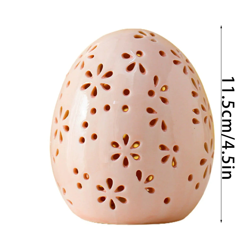 Rustic Easter Egg Glass Dome Ornament | Spring Décor