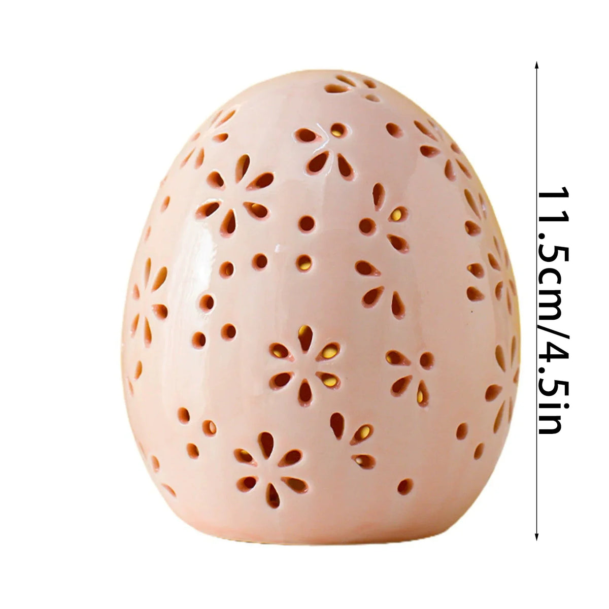 Rustic Easter Egg Glass Dome Ornament | Spring Décor