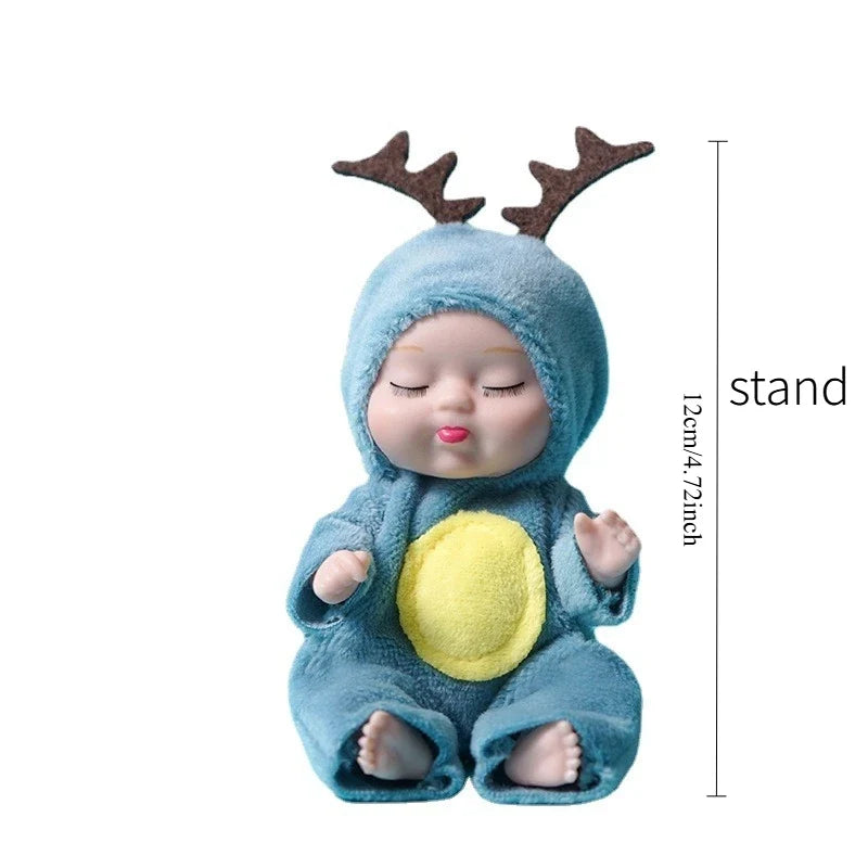 Mini Reborn Doll Simulation Baby Washable Animal Clothes BJD Easter