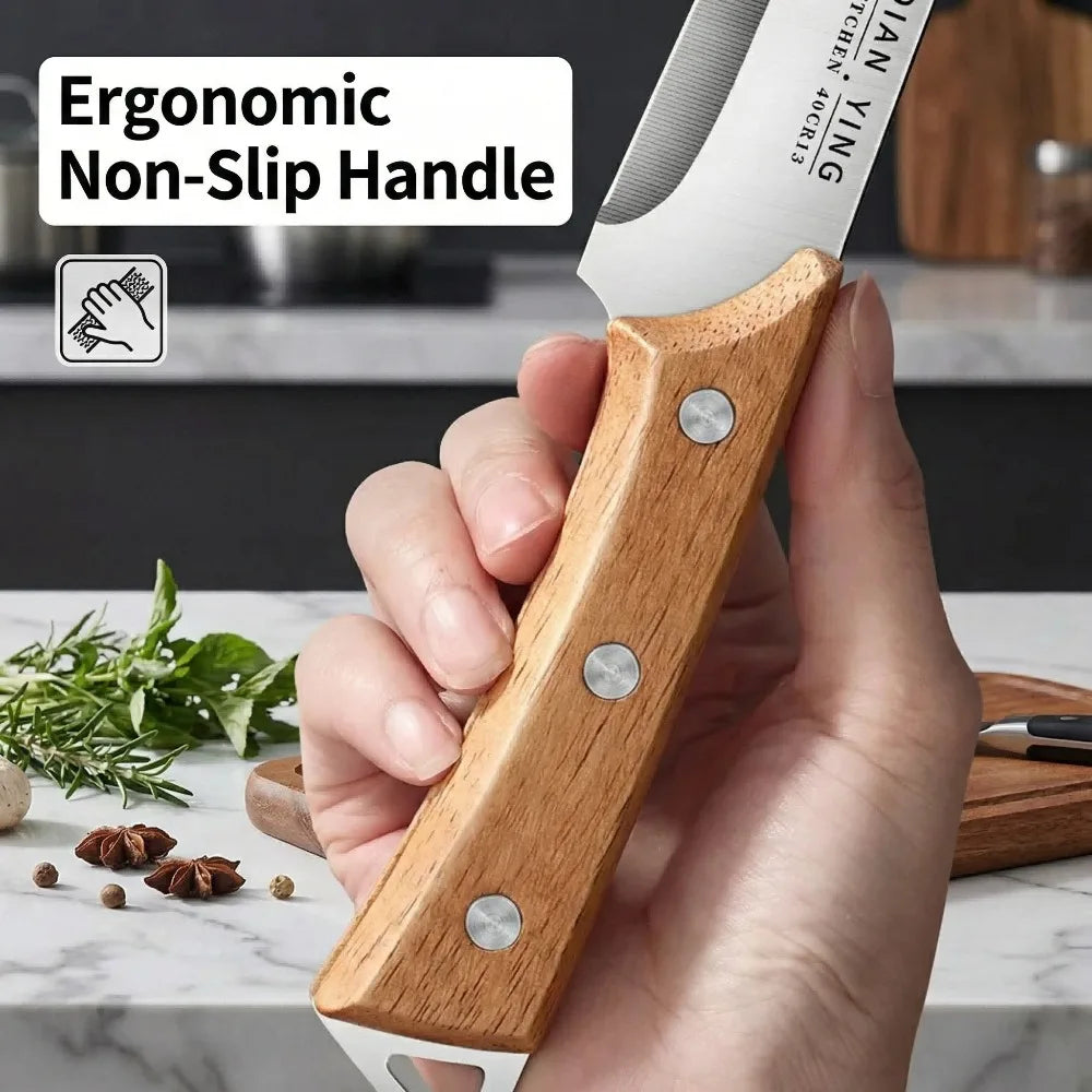 Professional Boning Knife – Sharp Blade & Wood Handle | 22cm