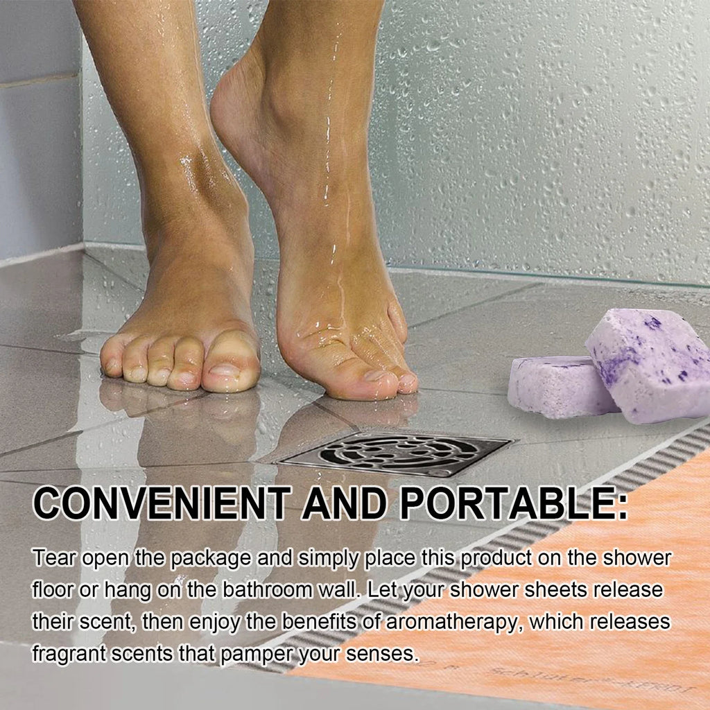 Lavender Aromatherapy Shower Steamers Set – 4pc Spa Kit