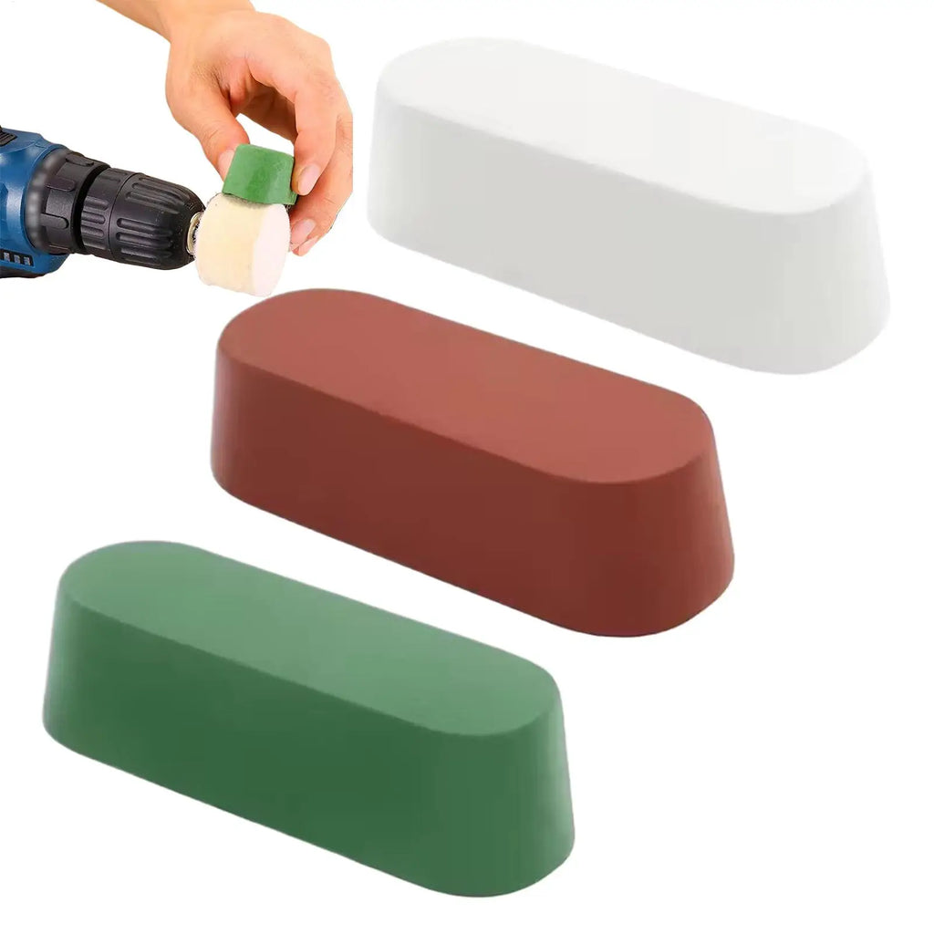 3-Piece Metal Polishing Compound Kit – Steel, Aluminum & Jewelry