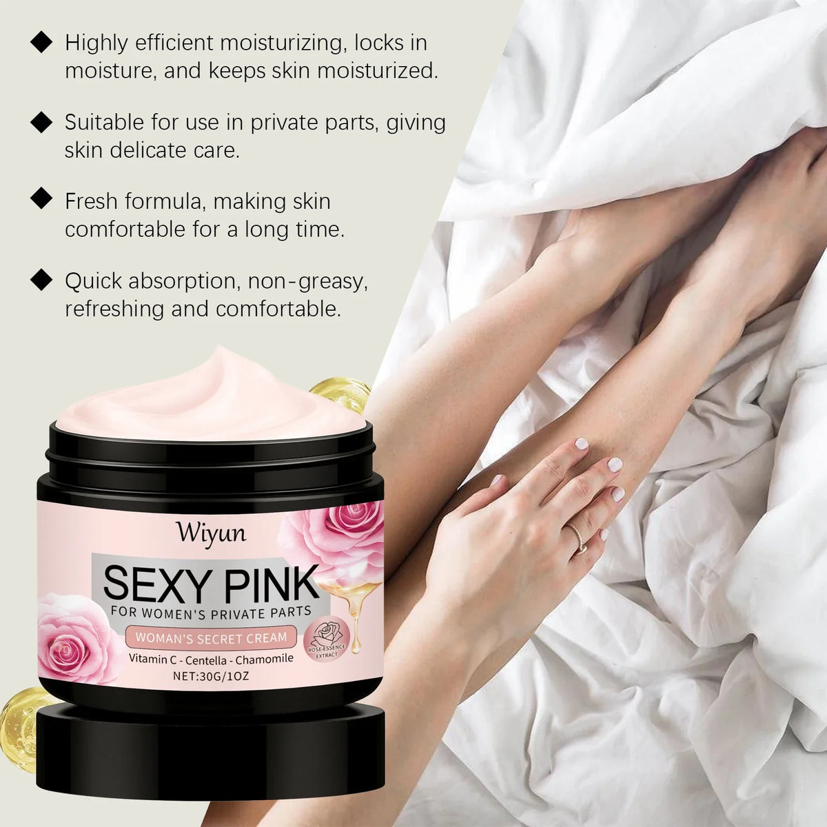 WIYUN Intimate Brightening Cream – Underarm & Thigh Whitening