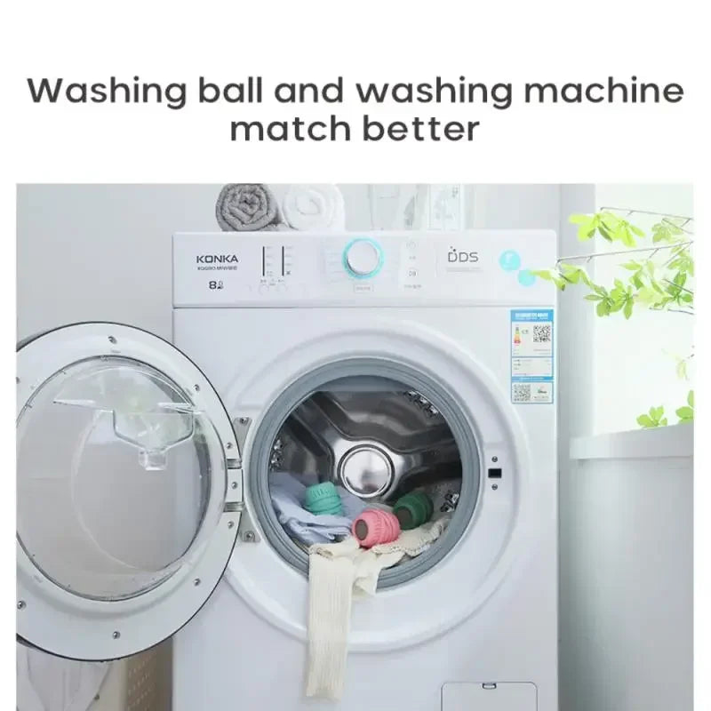 Silicone Laundry Ball – Anti-Tangle Washing Machine Cleaner