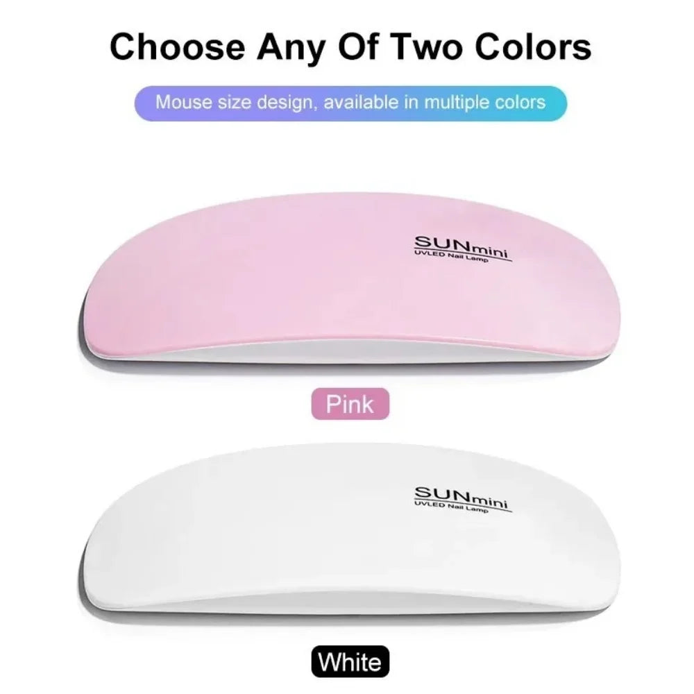Mini UV LED Nail Lamp 6W – Portable Gel Polish Dryer & Manicure Tool