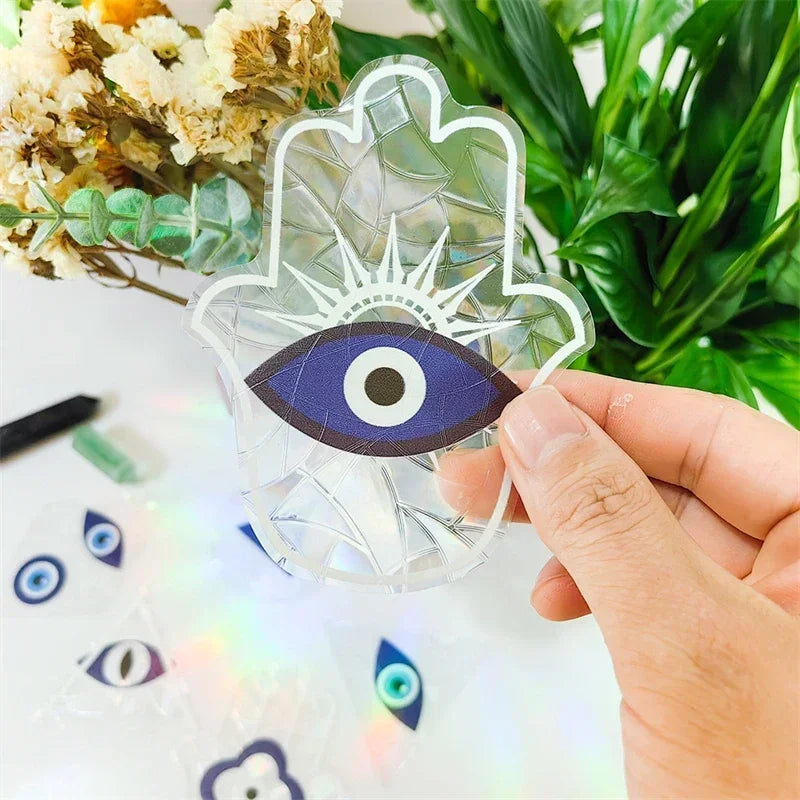 Rainbow Sun Catcher Wall Stickers Light PVC Window Film Self Adhesive