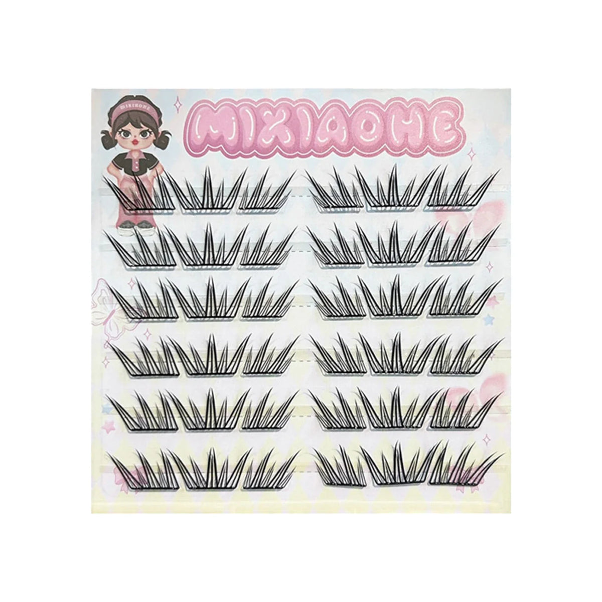 C Curl 11-12mm Fluffy Cluster False Eyelashes | 3D Lash Extensions