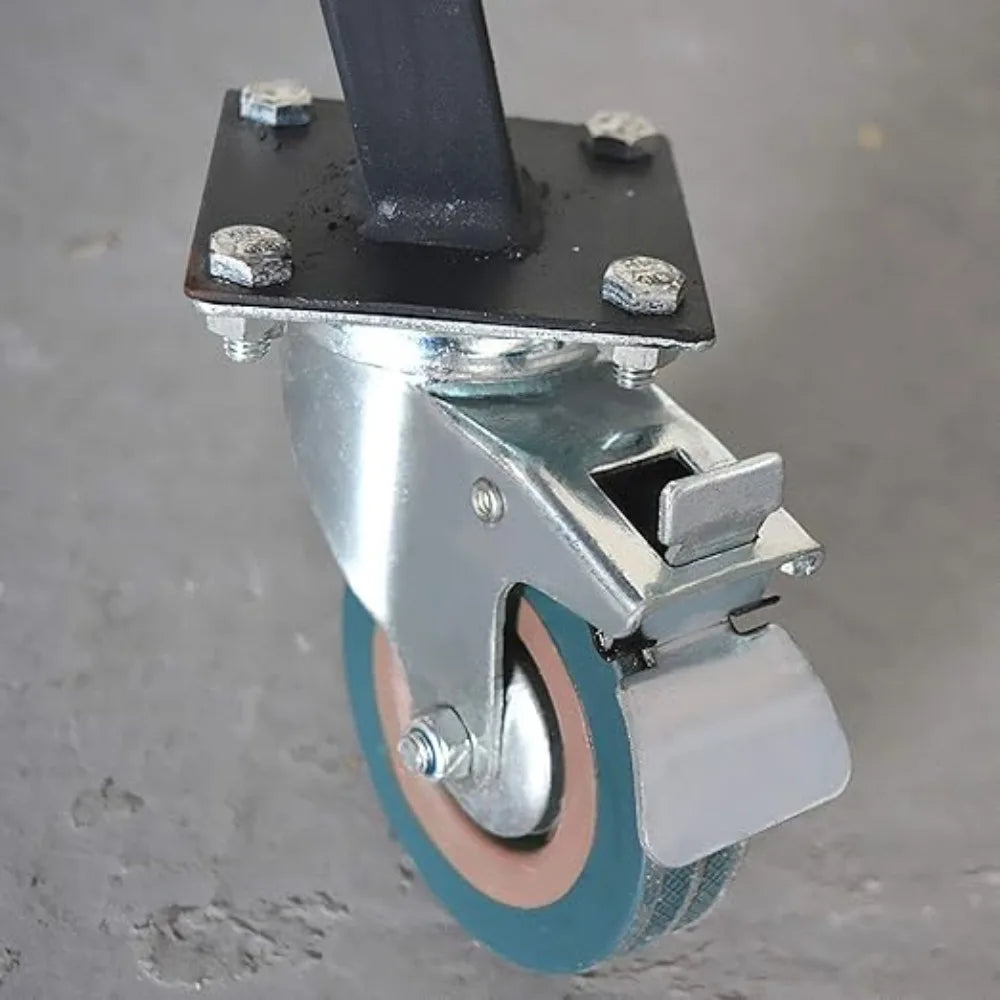 3 & 4 Inch Silent Industrial Caster Wheels with Brake | Universal