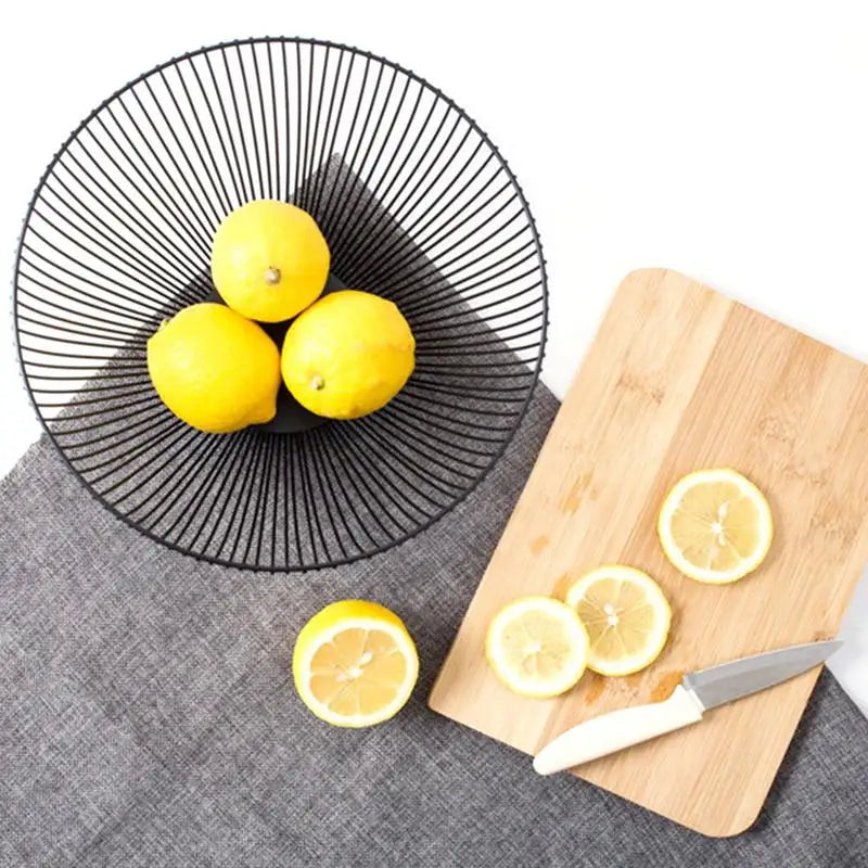 Black Storage Basket Creative European Fruit Snacks Candy Desktop