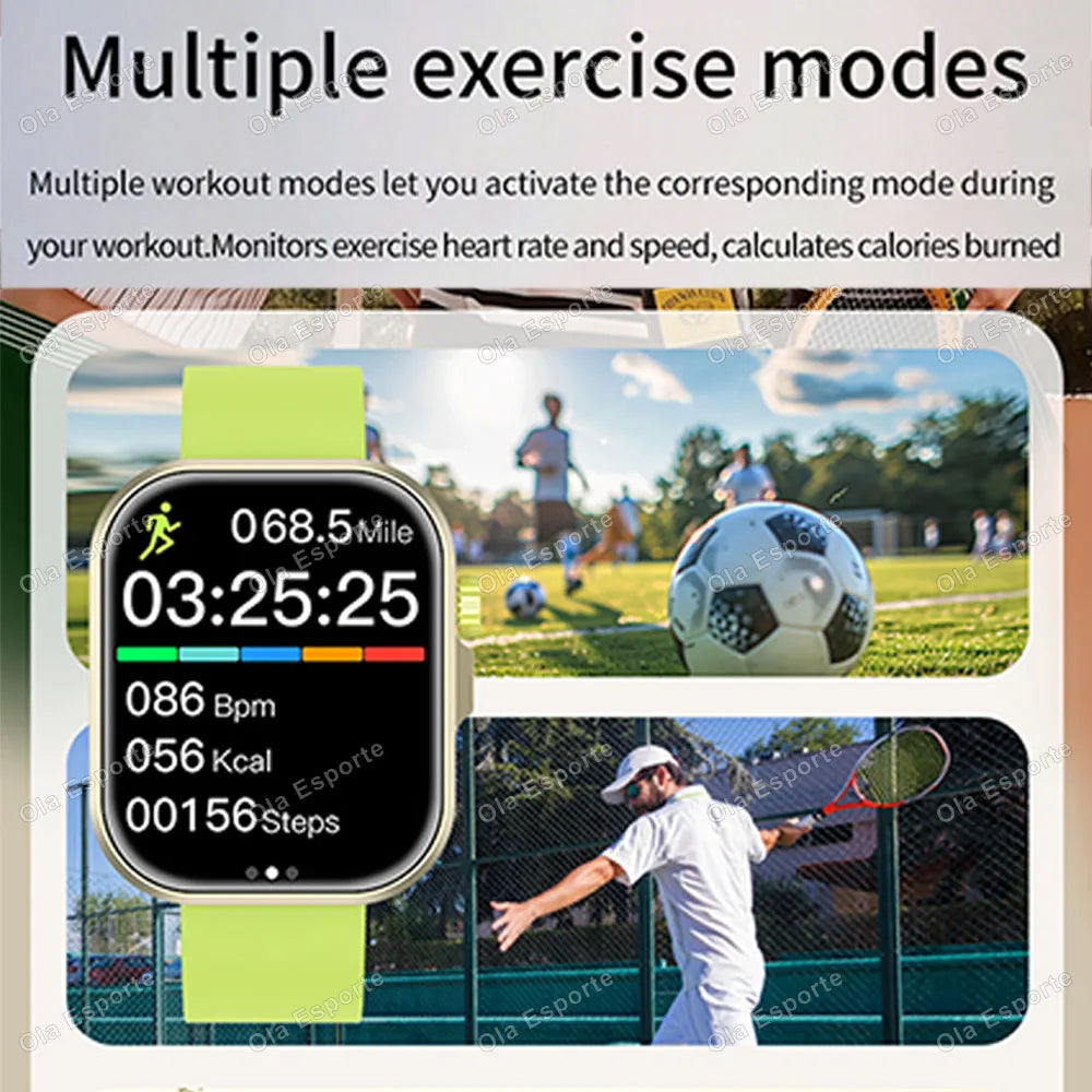 HT30 Smartwatch 2.01" HD | BT Calling, Flashlight & Fitness