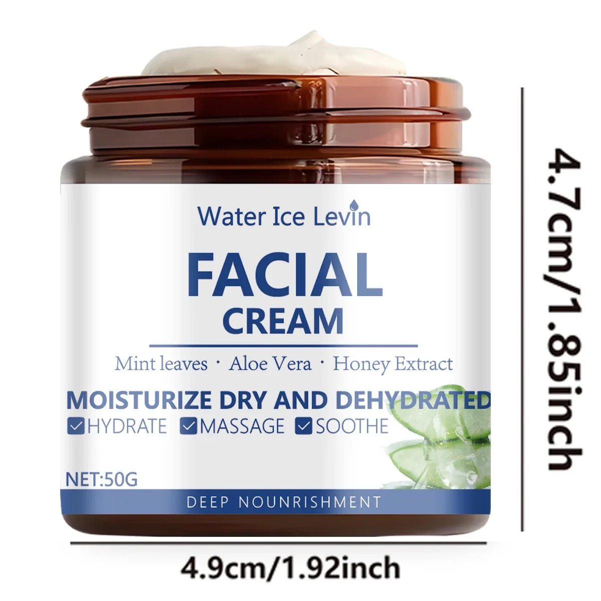 Water Ice Levin Hydra-Lock Facial Cream | Aloe & Honey 50g