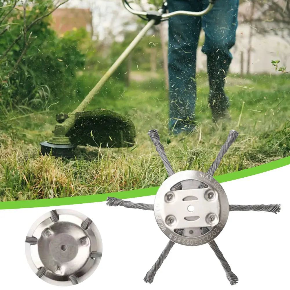 Universal Steel Wire Grass Trimmer Head – Weed & Moss Removal