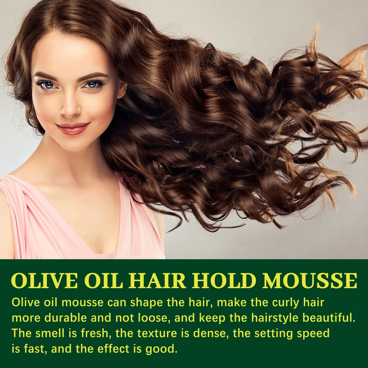 EELHOE Olive Oil Hair Mousse – Curl Hold & Frizz Control