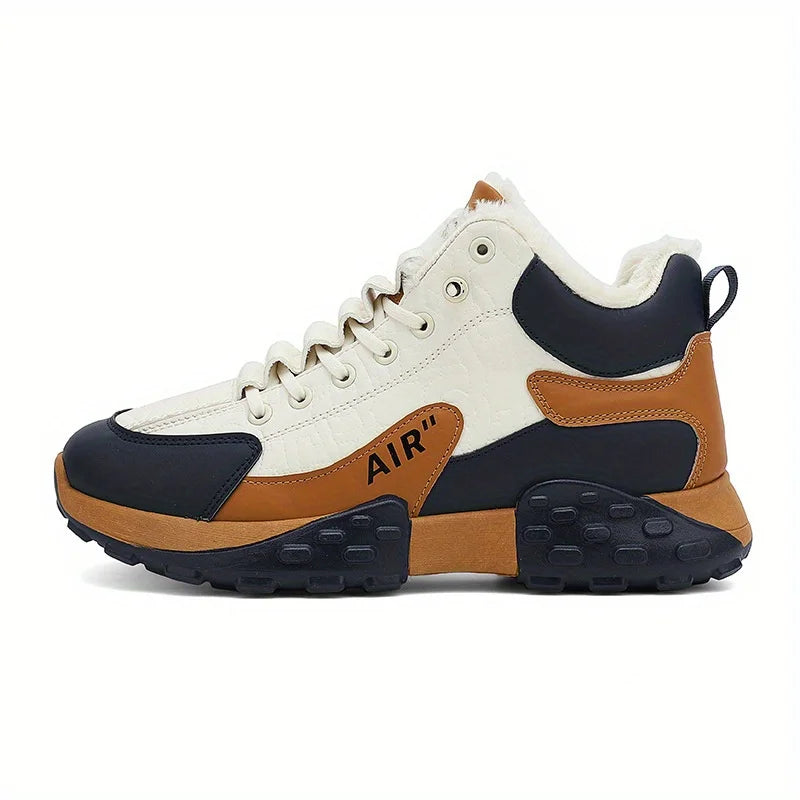 Men's Platform Winter Sneakers – Warm Cotton High-Top Snow Boots