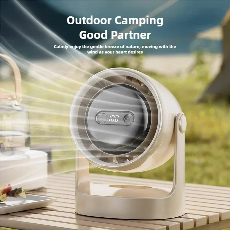 URGGU Bladeless USB Camping Fan 10000mAh & LED Lights