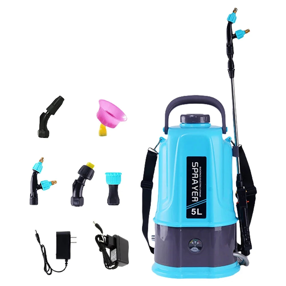 Electric Backpack Sprayer 12V Pressure Automatic Watering Wand