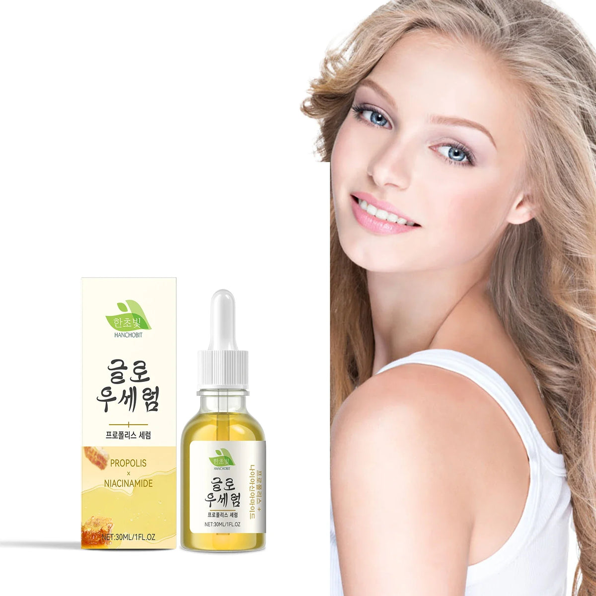 Propolis & Niacinamide Face Serum – Brighten & Hydrate Skin