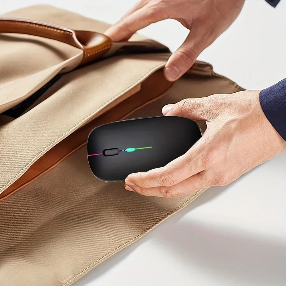 Wireless Mouse Slim Bluetooth-compatible Computer Mice Portable