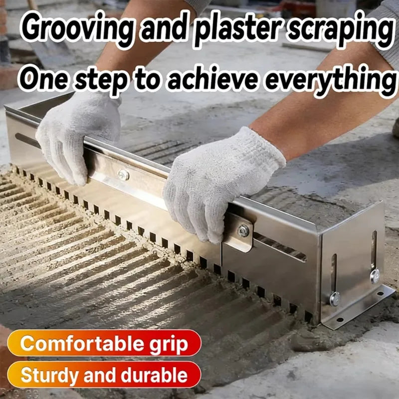 Retractable Notched Tile Spreader | Heavy Duty Floor Leveling Tool