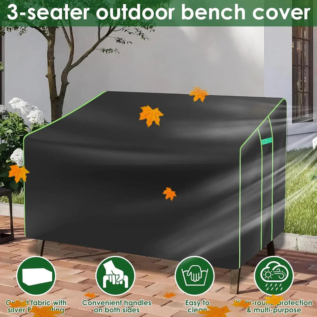 Heavy-Duty Outdoor Loveseat Cover | Waterproof 2-Seater Bench