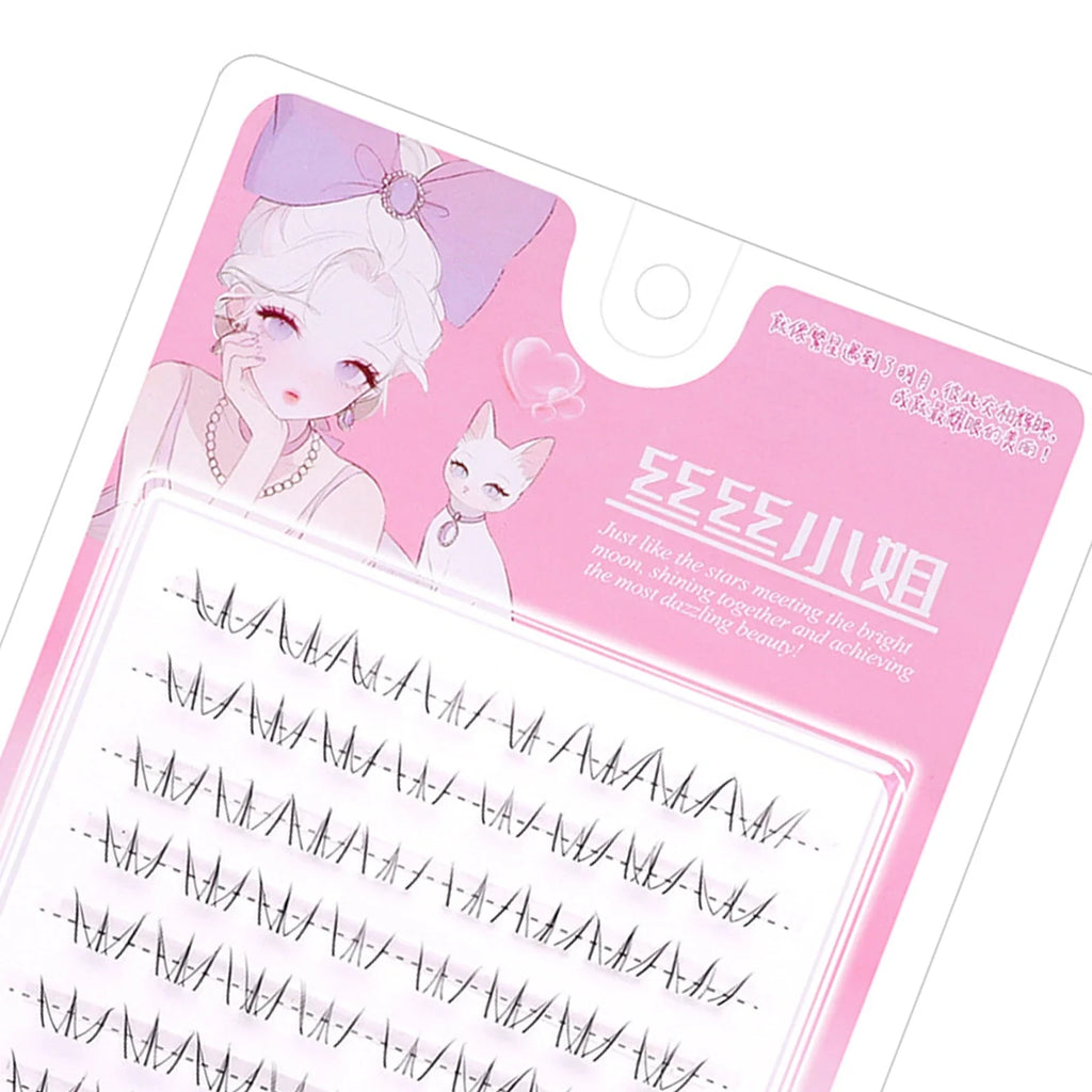 Cat Eye Cluster False Lashes | 10 Rows Natural Volume Lower Lash