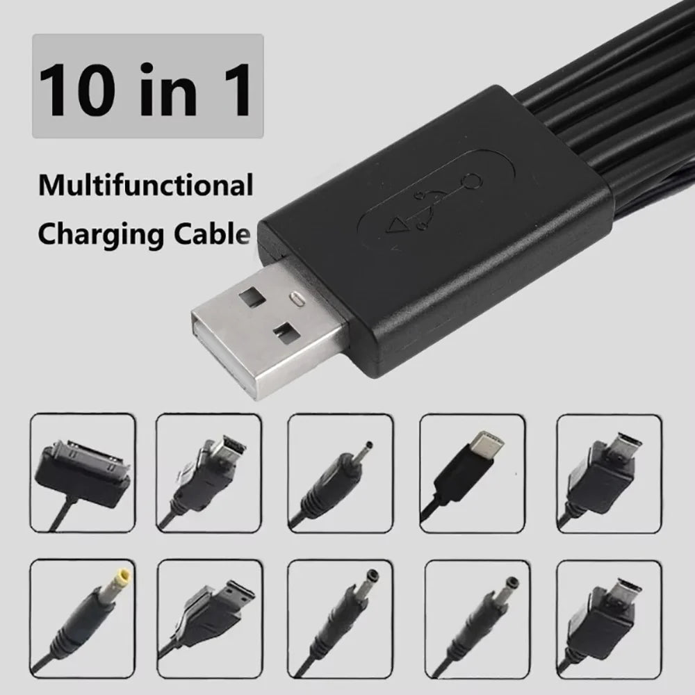 10-in-1 Universal USB Multi Charging Cable | All Phone Types