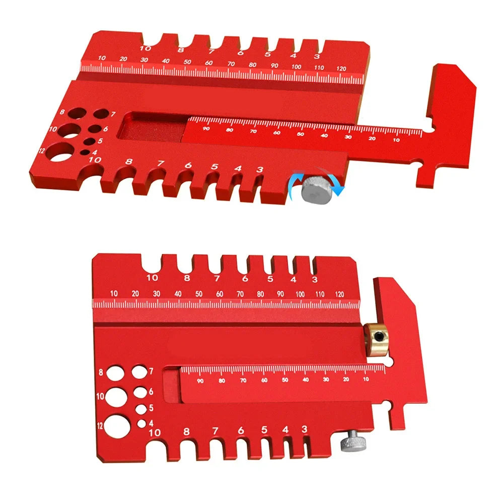 2-in-1 Woodworking Tenon Gauge & Caliper | Table Saw Jig