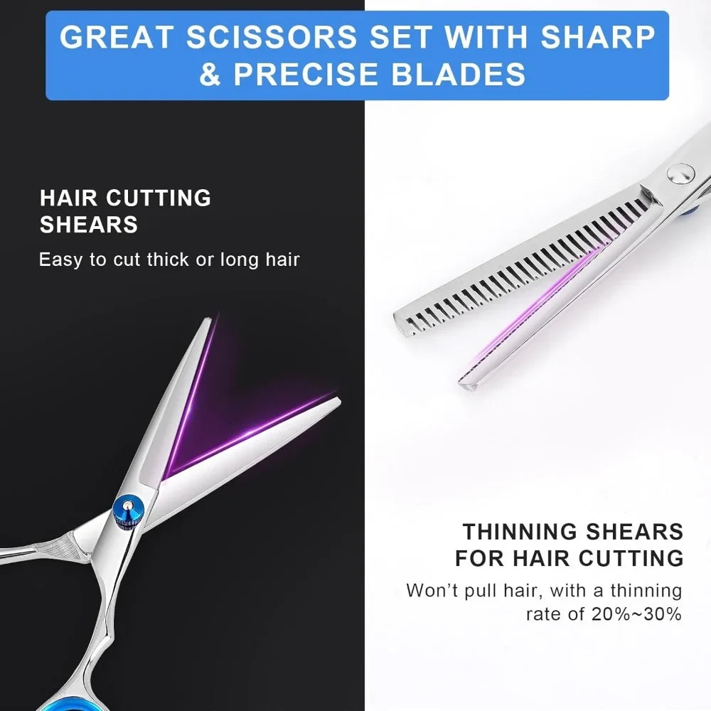 6-Inch Stainless Steel Hair Thinning Scissors | Barber Shears