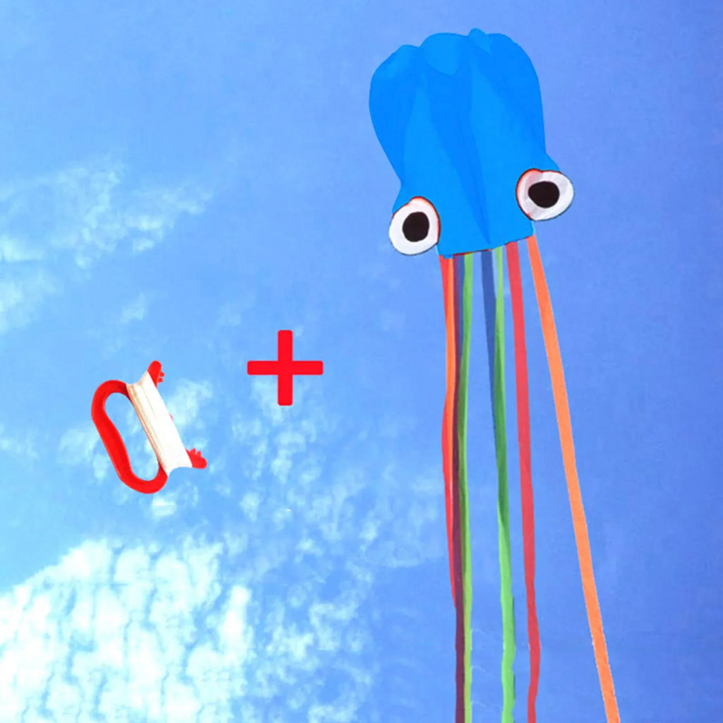 Large Octopus Kite – Easy Flyer with Handle & Line