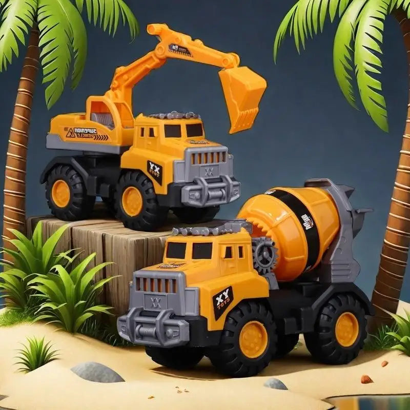 Concrete Mixer Truck Toy – Kids Construction Vehicle