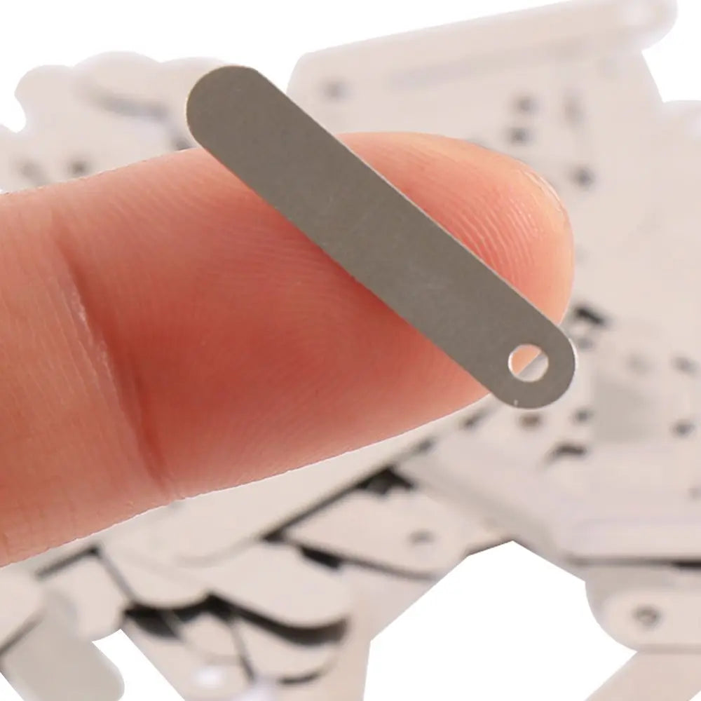 Nickel Plated Solder Tabs for 18650 14500 Sub C Batteries 100Pcs