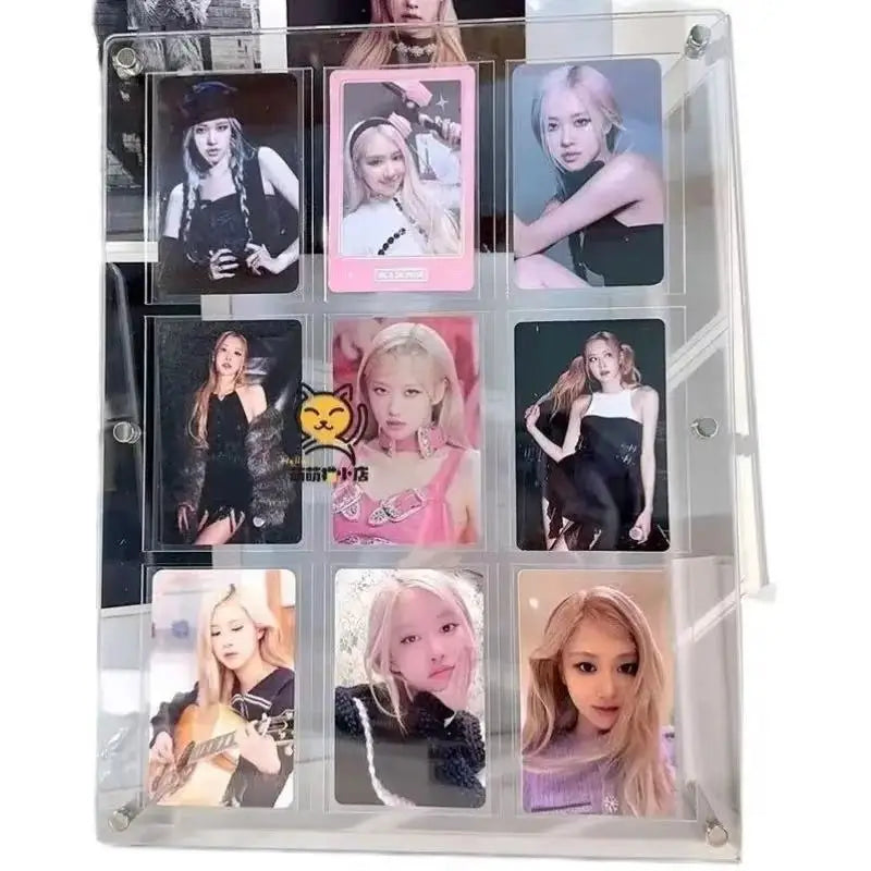 Acrylic 6 & 9 Grid Card Display Frame | Desktop Standing Sign